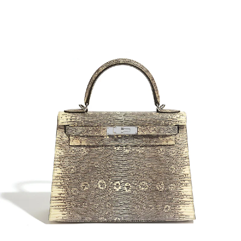 Hermès Kelly Bags with a crystal - embellished turnlock for added luxuryKelly 28 Exotic Ombre PHW