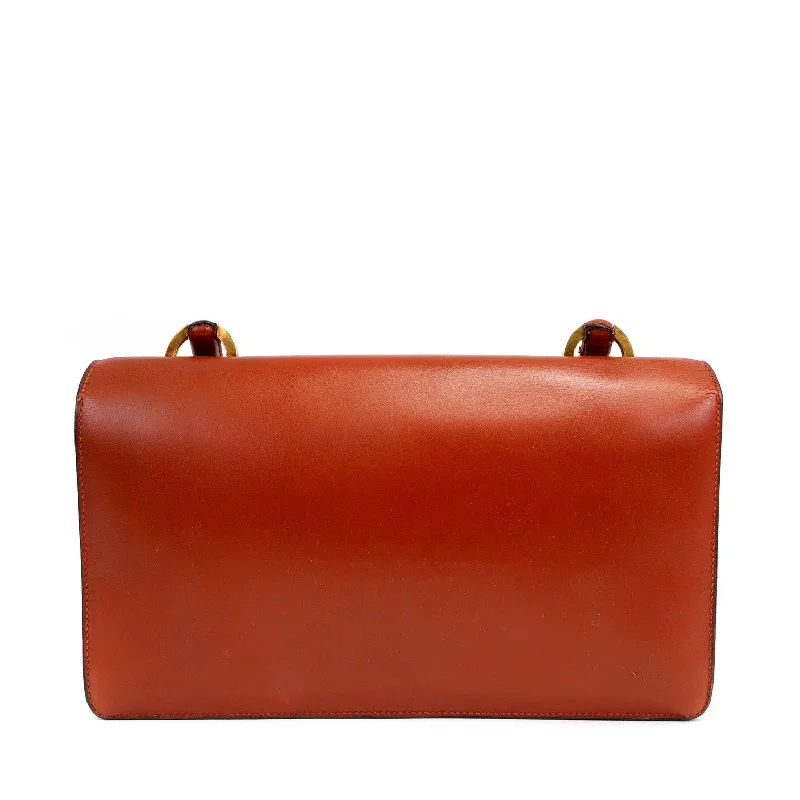 Hermès Kelly Bags with a removable interior dividerHermes Box Calf Rust Lydia Bag w. Gold Hardware